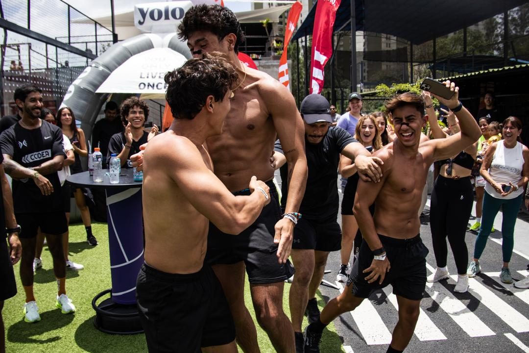 Celebración después de la competencia